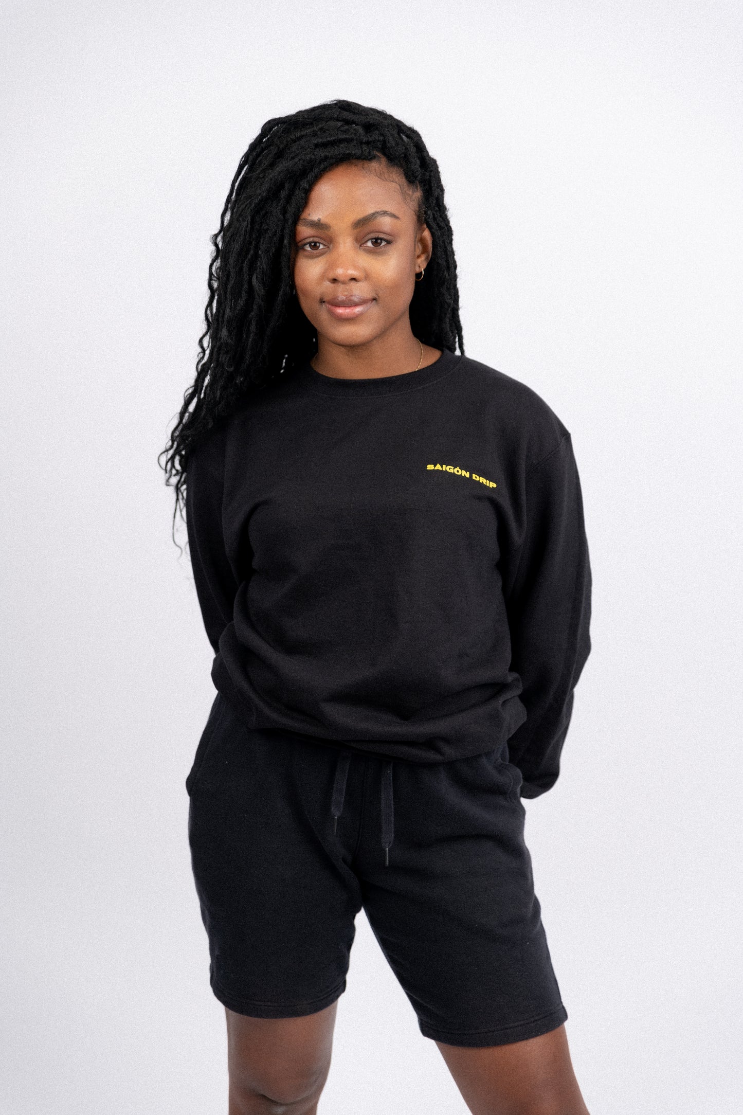 Saigon Unisex Black Sweatshirt